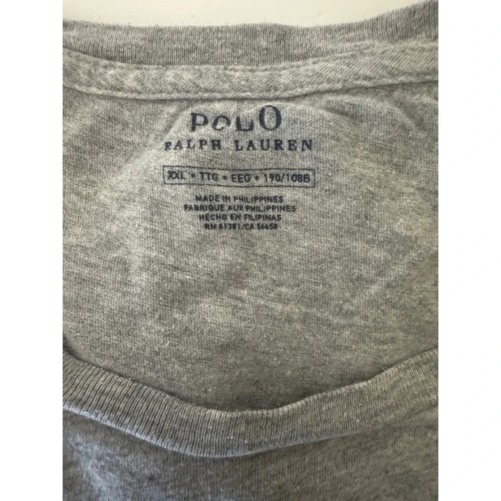 Polo Ralph Lauren T-Shirt‎ Mens XXL Grey Polo Bear Preppy Graphic Tee